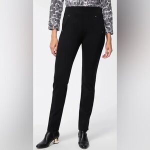 NWT Chico’s So Slimming Juliet Pant size 6 tall black pull on trousers